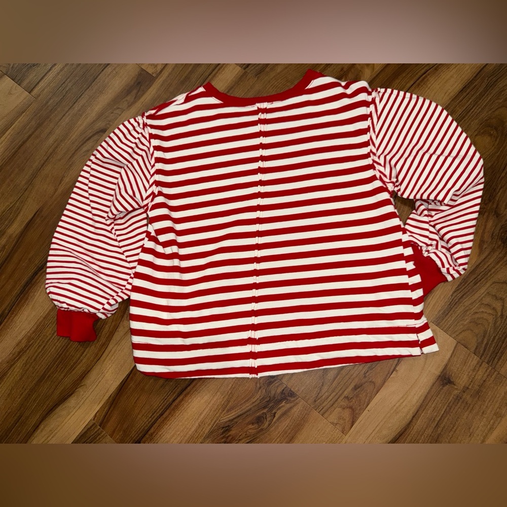 JODIFL Red and White Striped Top - Picture 5 of 6